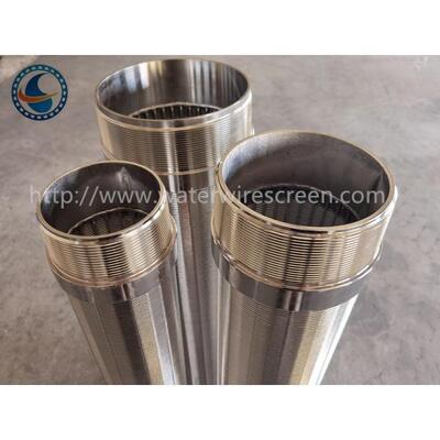 SS 4-1/2", 6-5/8", 8-5/8" Rod Based Continuous Slot Wedge Water Wire Screen