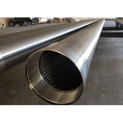 Anti Corrosion Full Welding Johnson 0.02mm Slot Water Wire Screen For Oil Industry