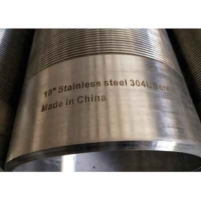 SS 304L High Strength Continuous Slot Sand Control Water Wire Screen