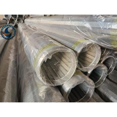 4-1/2" Slot 40 Wire Wrapped Pipe , Well Screen Pipe Corrosion Resistance