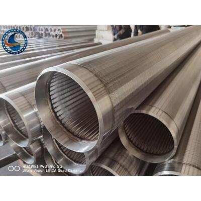 304SS Continuous Slot Profile Wire Screen Filter 8-5/8" #40 Slot Opening