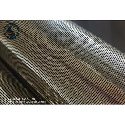 304SS Continuous Slot Profile Wire Screen Filter 8-5/8" #40 Slot Opening