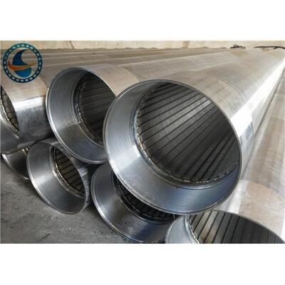 30 Slot Non Clogging Vee Shaped Wire Wrapped Screen For Fluid / Solid Separation