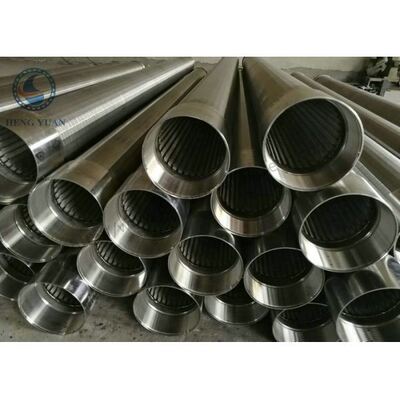 Heavy Type Slotted Screen Pipe , Stainless Steel Water Well Screen Tube
