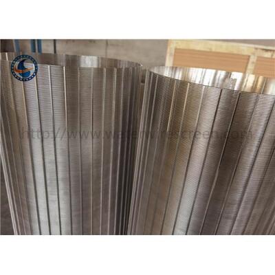 Cylindrical Ss304 316l Welded Wedge Wire Screen