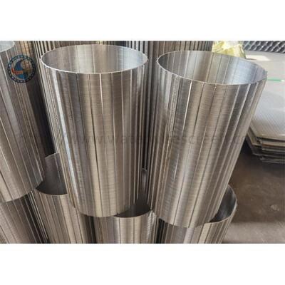 Reverse Winding Silk Screen Vee Wire Wrapped Screen SGS ISO