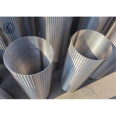 Reverse Winding Silk Screen Vee Wire Wrapped Screen SGS ISO