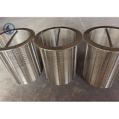 Reverse Winding Silk Screen Vee Wire Wrapped Screen SGS ISO