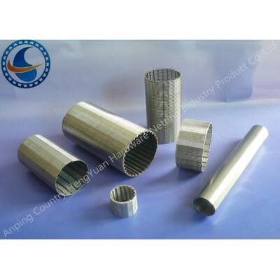 Cylindrical  Wedge Wire Screen Pipe With High Filtration Precision