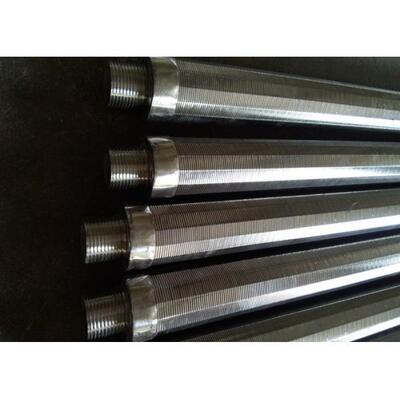 Abreaction Resistant Wedge Wire Screen Pipe , SS 304 Rotating Drum Screen