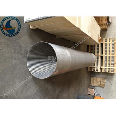 Abreaction Resistant Wedge Wire Screen Pipe , SS 304 Rotating Drum Screen