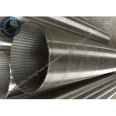 Abreaction Resistant Wedge Wire Screen Pipe , SS 304 Rotating Drum Screen