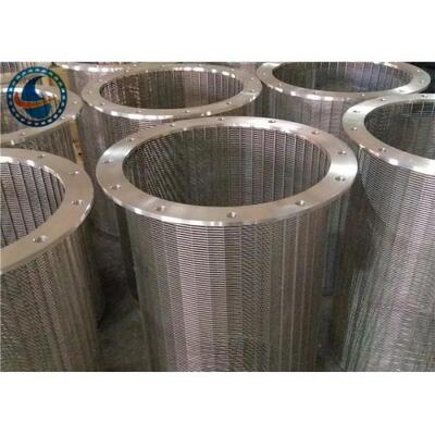 Stainless Steel Vee Profile Wire Screen / Vee Wire Wrapped Screen Tube