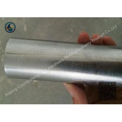 Stainless Steel Vee Profile Wire Screen / Vee Wire Wrapped Screen Tube