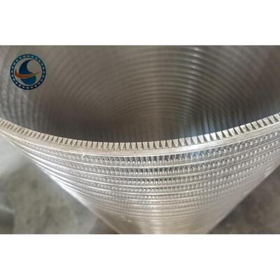 Vee Shaped Rotary Drum Wedge Wire Screen Pipe 904l Cylindrical