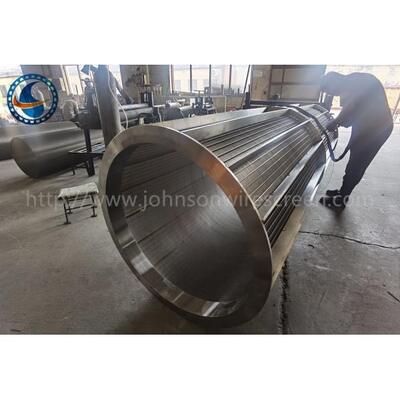 Ss 304 Wedge Wire Screen Tube Continuous Slot Rotating Drum Filter