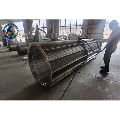 Ss 304 Wedge Wire Screen Tube Continuous Slot Rotating Drum Filter