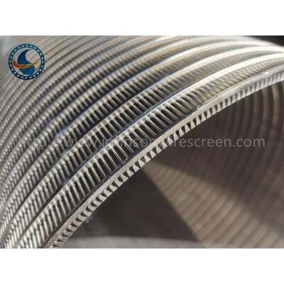 Stainless 304 25mm Dia Cylindrical Wedge Wire Screens Solid Liquid Separation