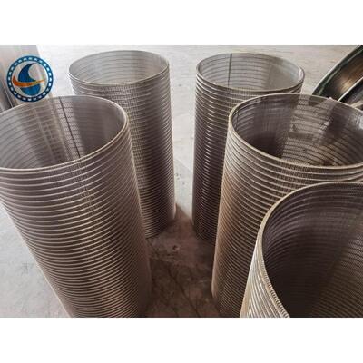 Stainless 304 25mm Dia Cylindrical Wedge Wire Screens Solid Liquid Separation