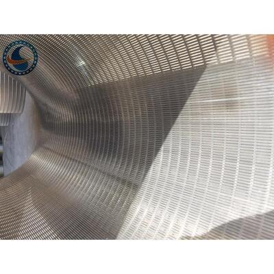 Stainless 304 25mm Dia Cylindrical Wedge Wire Screens Solid Liquid Separation
