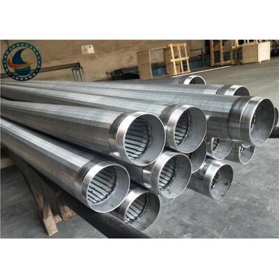 Anti Cohesive SS Wedge Wire Screen Pipe / Vee Wire Wrapped Screen