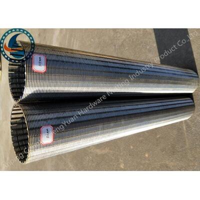 Thermal Resistant Johnson Wedge Wire Screens , Stainless Steel Profile Wire Screen