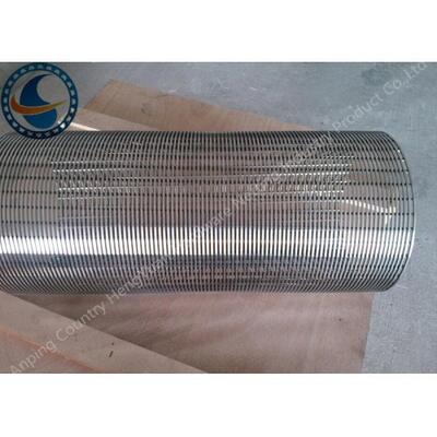 SS Wedge Wire Screen Pipe Non Clogging For Liquid / Gas / Solid Filtration