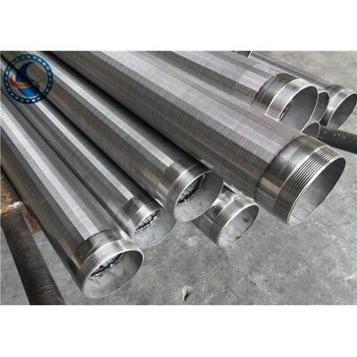 Continuous Slot Opening V Wire Screen For Quarry Screening / Mine Sifting