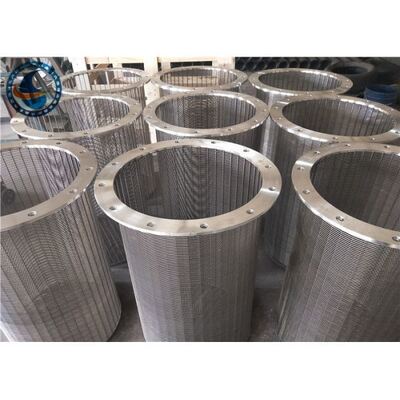 Welded Wedge Wire Filter For Chemical / Environmental Protection Industry