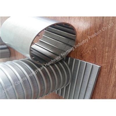 Welded Wedge Wire Filter For Chemical / Environmental Protection Industry