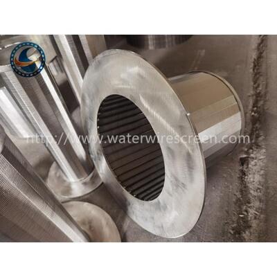 Stainless Steel 304 Resin Trapper Wedge Wire Screen Pipe With 150um Gap
