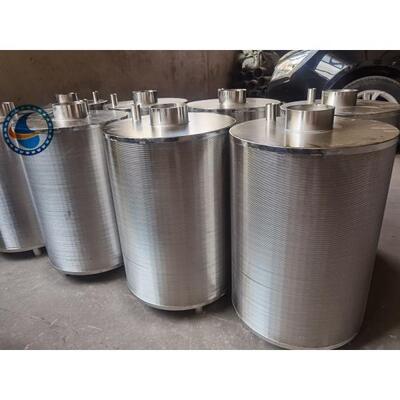 Slotted Cylindrical Wedge Wire Filter Basket Strainer 316l Stainless Steel