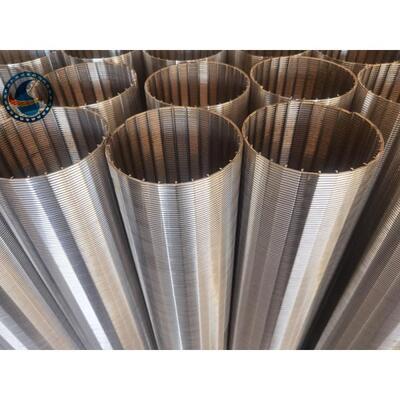2507 Duplex Steel V Wire Screen Filter Cylinder With 0.13±0.02mm Slot