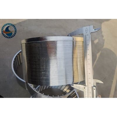 300um Slot Wedge Wire Screen Pipe Stainless Steel 304 Drum Shaped