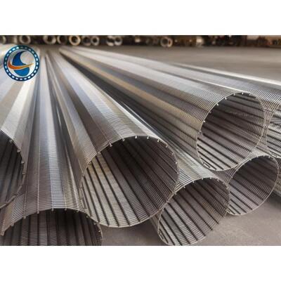 Stainless Steel 304l Wedge Wire Screen Pipe Acid Washing Surface
