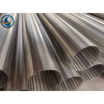 Stainless Steel 304l Wedge Wire Screen Pipe Acid Washing Surface