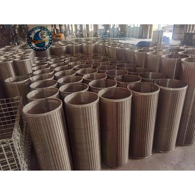 Stainless Steel 304l Wedge Wire Screen Pipe Acid Washing Surface