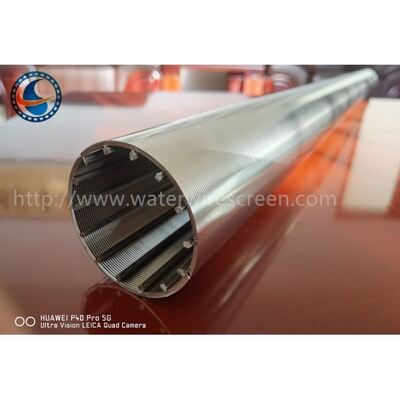 SS304 Pure OD 60mm Cylindrical Wedge Wire Screens Environmental Friendly
