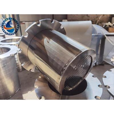 Corrosion Resistant 500mm Length Duplex Steel 2205 Wedge Wire Screen Strainer Pipes For Oil And Gas Industry
