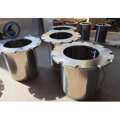 Corrosion Resistant 500mm Length Duplex Steel 2205 Wedge Wire Screen Strainer Pipes For Oil And Gas Industry