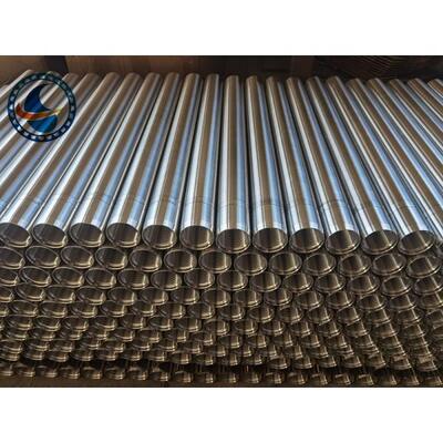 SS 316L Oil Sand Control Wire Wrapped Screen Pipe With 2.28*3.56mm V Shaped Wire Shape And Polished Surface