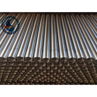 SS 316L Oil Sand Control Wire Wrapped Screen Pipe With 2.28*3.56mm V Shaped Wire Shape And Polished Surface