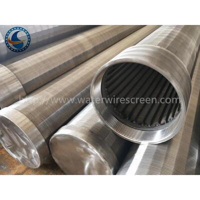 AISI 304 Profile Wire Downhole Slotted Tube For Geothermal Wells