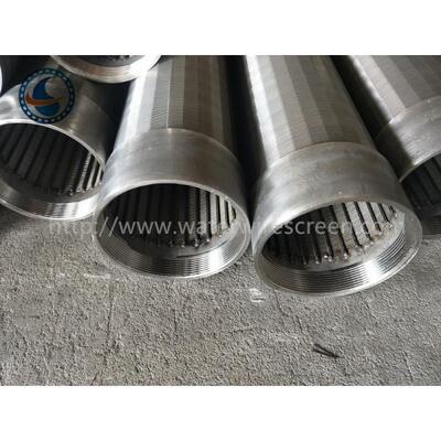 AISI 304 Profile Wire Downhole Slotted Tube For Geothermal Wells