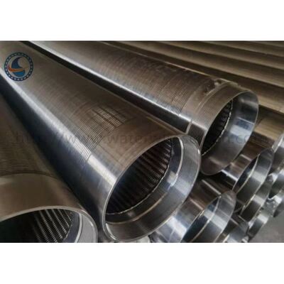 5.8m Length 2507 Slotted V Wire Screen Pipe For Water Well Filter