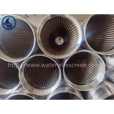 SS304 Vee Wire Water Well Screen Filter For Sand Control