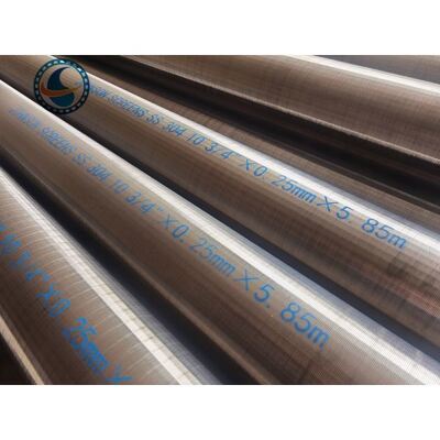 Non Magnetic Wedge Wire 0.25mm Slot Sand Control Screens Stainless Steel For Water Well