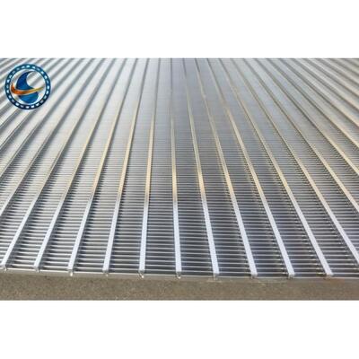 100mm Slot Wedge Wire Screen Panels Stainless Steel Customized