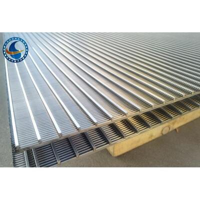 100mm Slot Wedge Wire Screen Panels Stainless Steel Customized