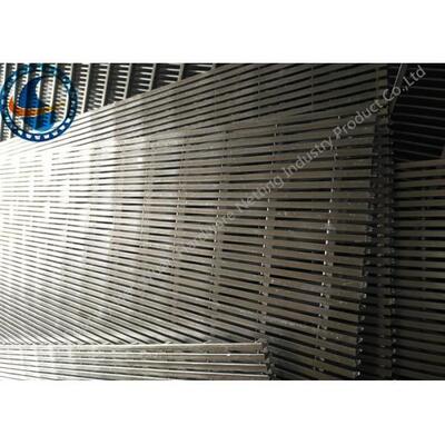 SS Filter Johnson Wire Screen , Stainless Steel Flat Wedge Wire Panel Non Clogging